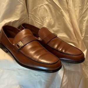 Salvatore Ferragamo, Lion Loafer, Brown Calf, Size 13 D